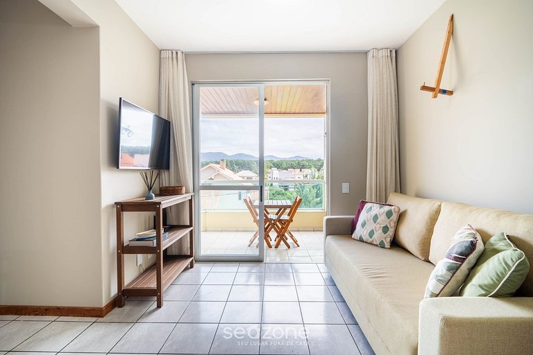 Apto con balcón y parrilla a 450m del mar REH0203