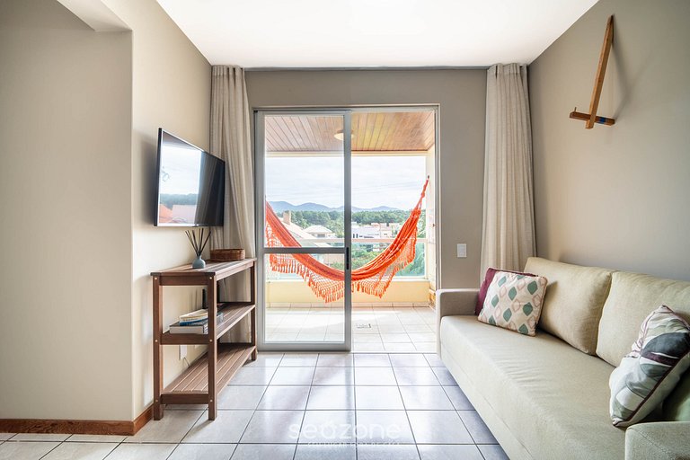 Apto con balcón y parrilla a 450m del mar REH0203