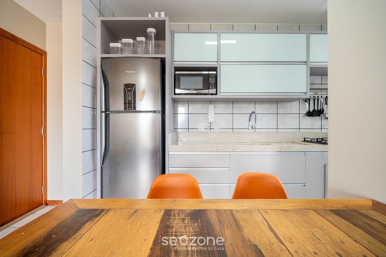 Apto con balcón y parrilla a 450m del mar REH0203