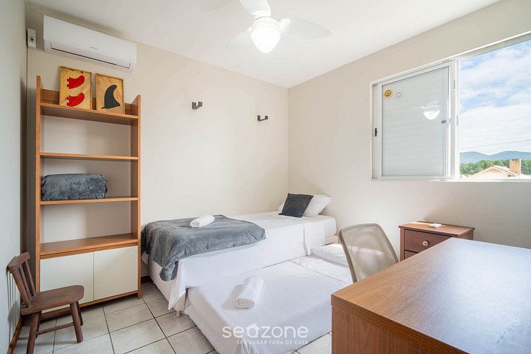 Apto con balcón y parrilla a 450m del mar REH0203