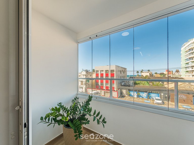 Apto Vista Mar Lateral a 70m da Praia SMA0107