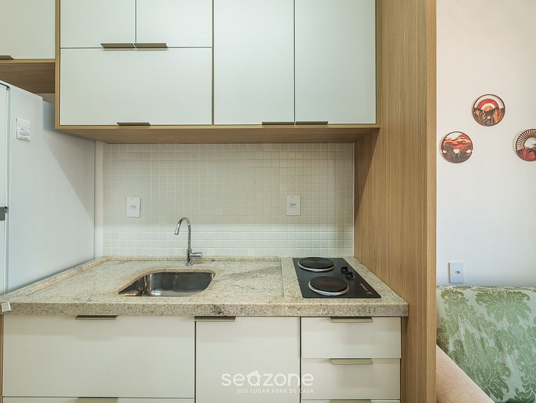 Apto Vista Mar Lateral a 70m da Praia SMA0107