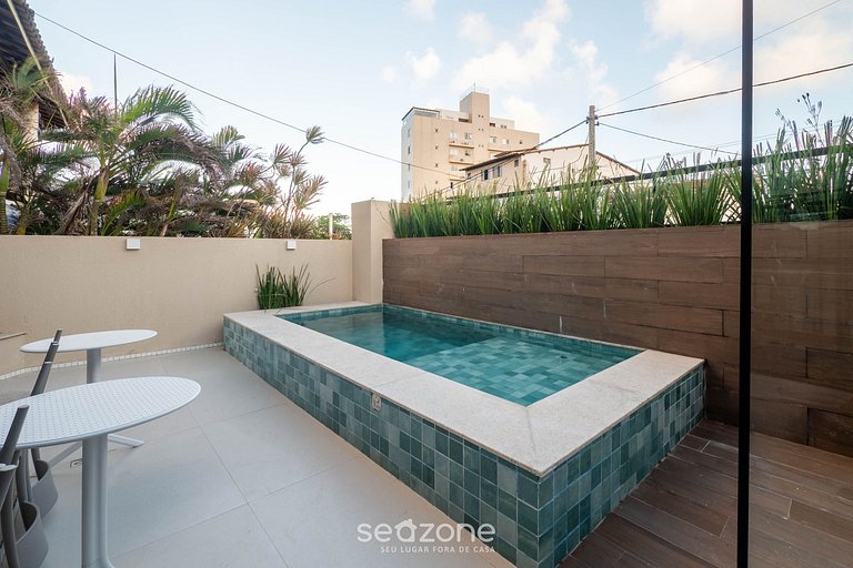 Confort c/ balcón en edificio c/ piscina ONE0407