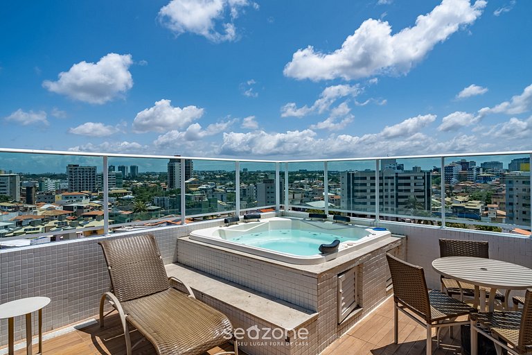 Apto. em Cond. c/ vista mar e Jacuzzi SIP0206