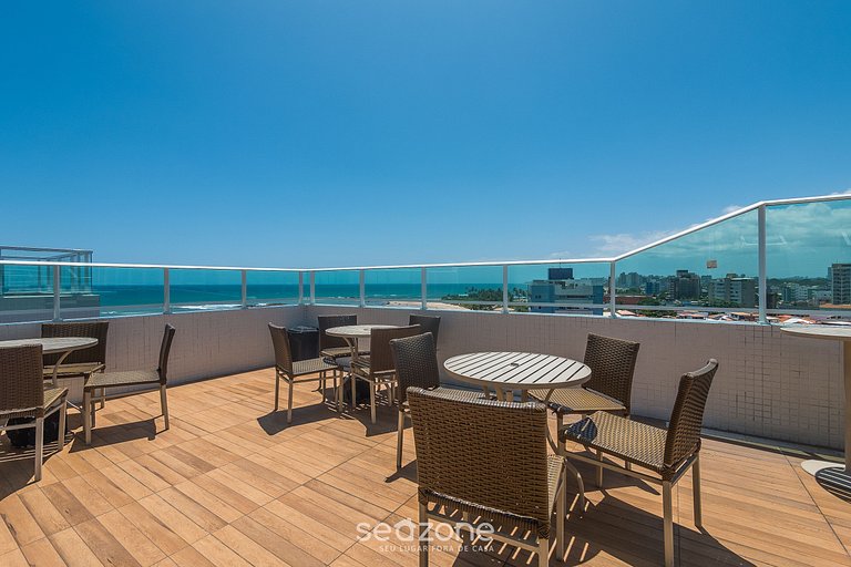 Apto. em Cond. c/ vista mar e Jacuzzi SIP0206
