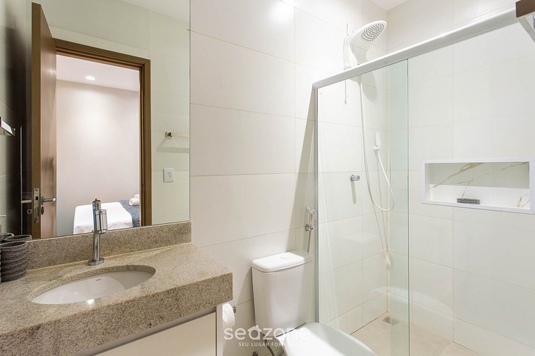 Apto moderno c/ 3 suítes a 350m da Praia - BBC0004