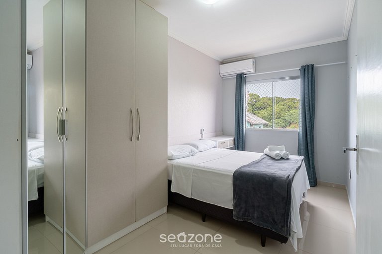 Apartamento c/ Churrasqueira 850m da Praia ACL0303