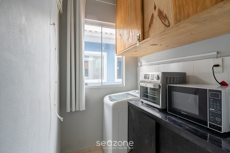 Apartamento c/ Churrasqueira 850m da Praia ACL0303