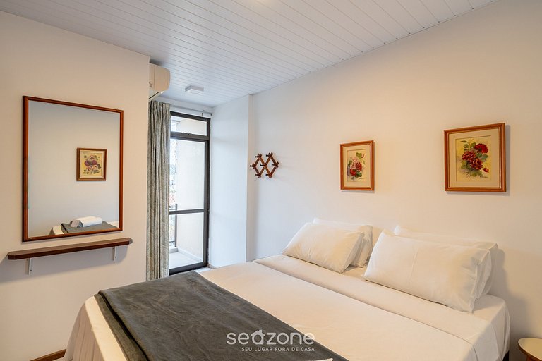 Apto c/ piscina e churrasq. a 150m do mar CND0204