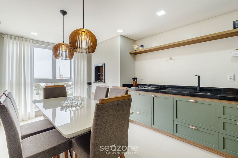 Apto Moderno con parrilla en edificio OBP0602