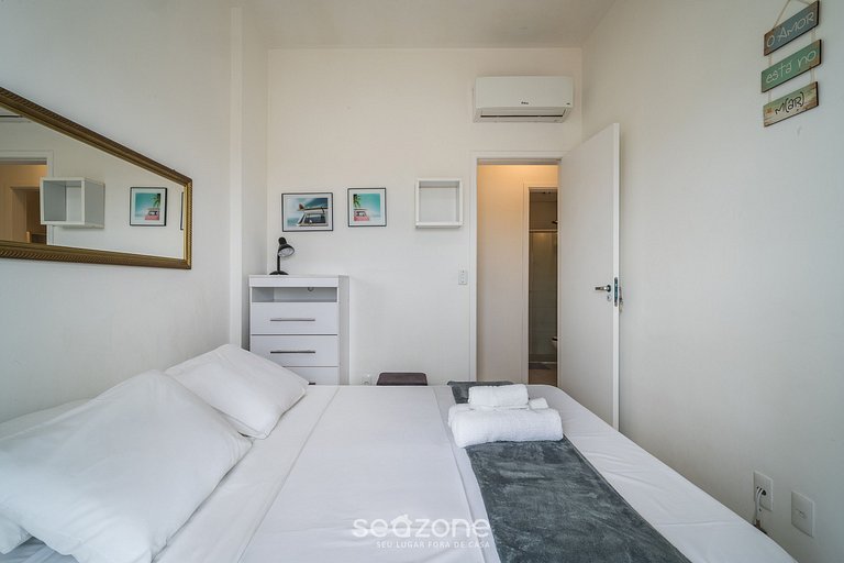 Charmoso Apto a 270m da Praia do Campeche - CBU203