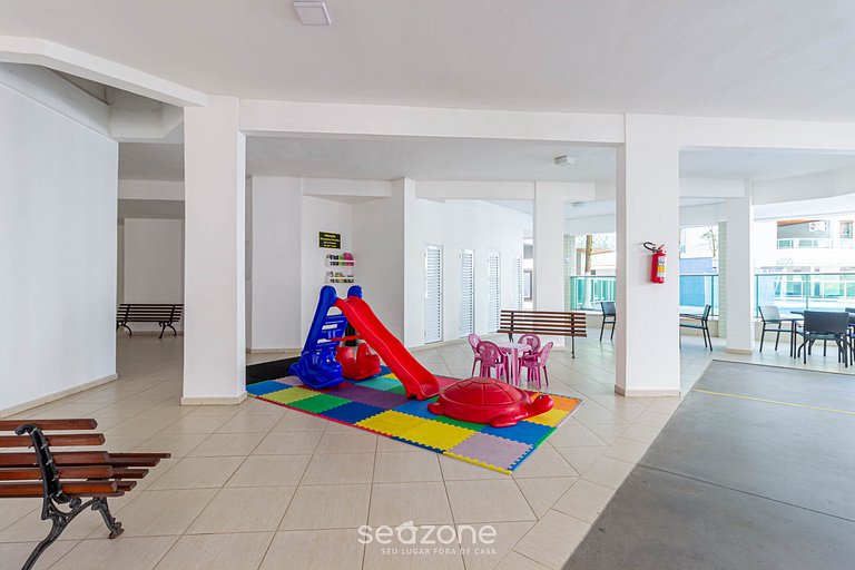 Apto c/ Churrasqueira a 180m da Praia CGB0035