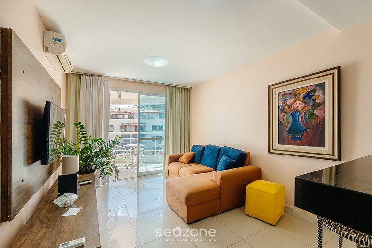 Apto c/ balcón y vista, a pasos del mar OPR0303