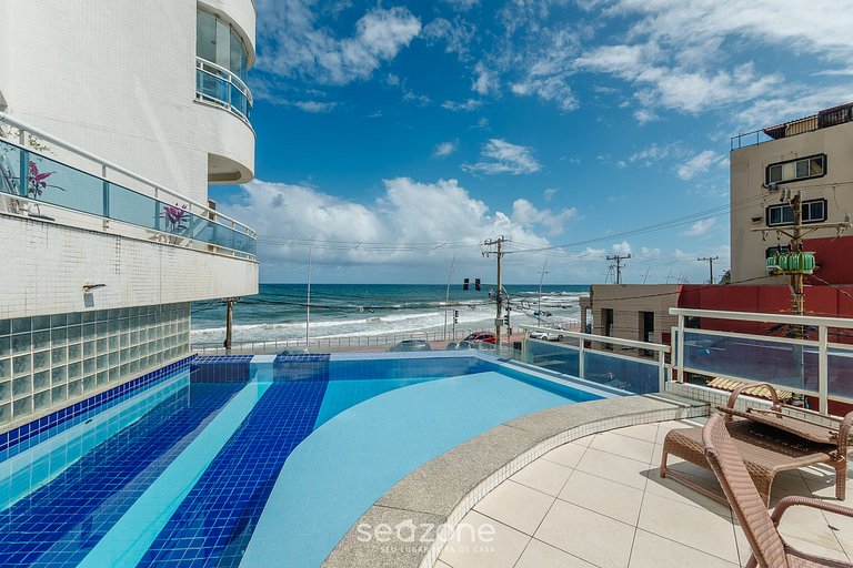 Apto c/ varanda e vista a passos da Praia OPR0303