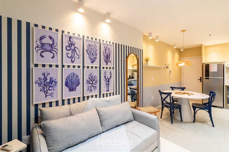 Studio c/ varanda em prédio com piscina FFS0603