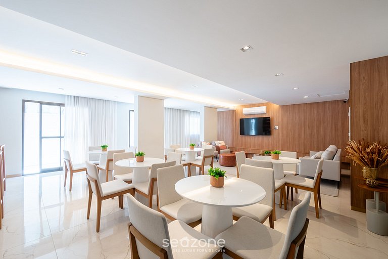 Studio Moderno em cond. c/ piscina HFO0208