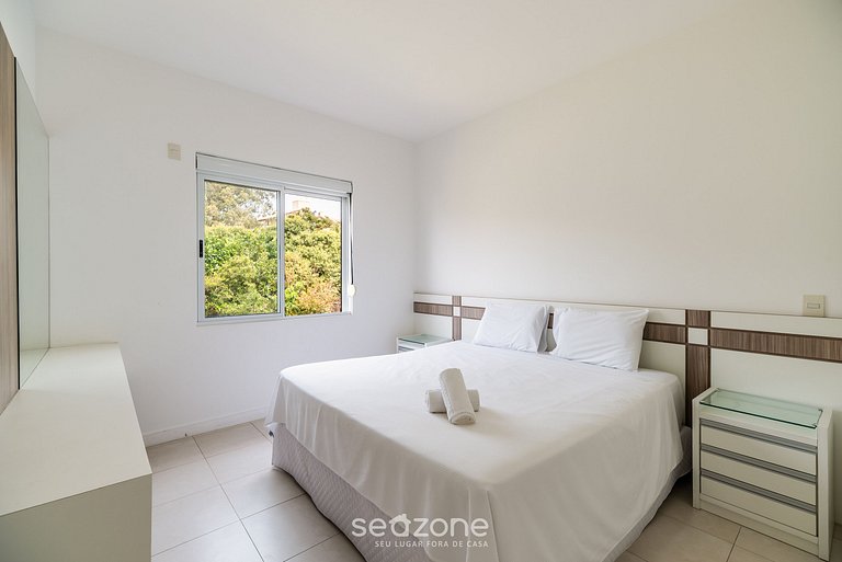 Apt pé na areia vista deslumbrante Santinho ASR204