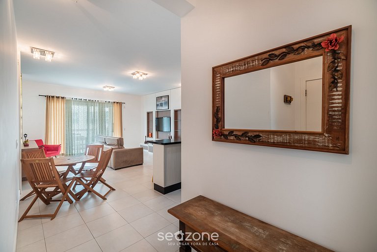 Apto beira mar con vista Praia do Santinho ASR204