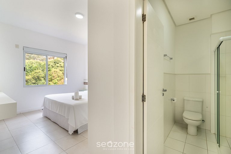 Apt pé na areia vista deslumbrante Santinho ASR204