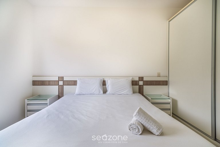 Apt pé na areia vista deslumbrante Santinho ASR204