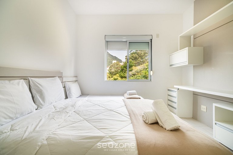 Apt pé na areia vista deslumbrante Santinho ASR204