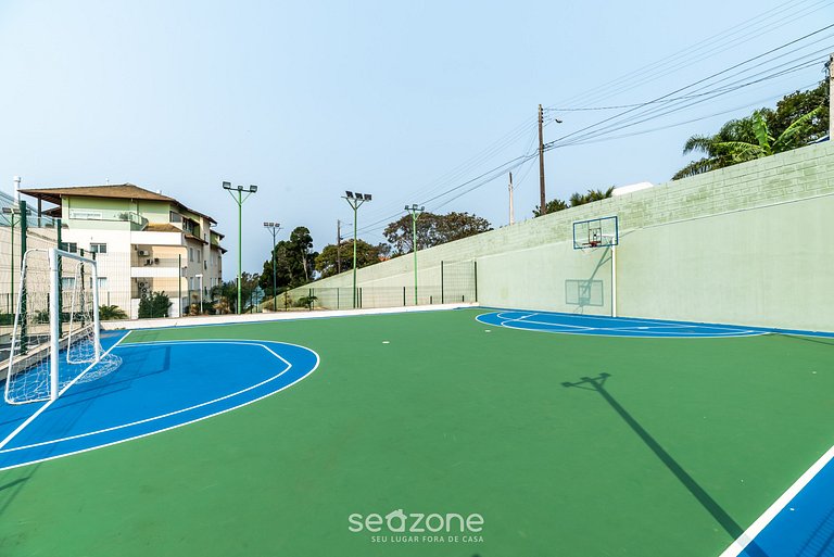 Apt pé na areia vista deslumbrante Santinho ASR204