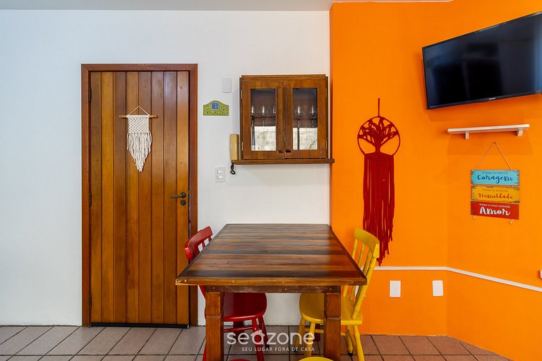 Bonito apt c/ parrilla, cerca de la playa. BOU0101