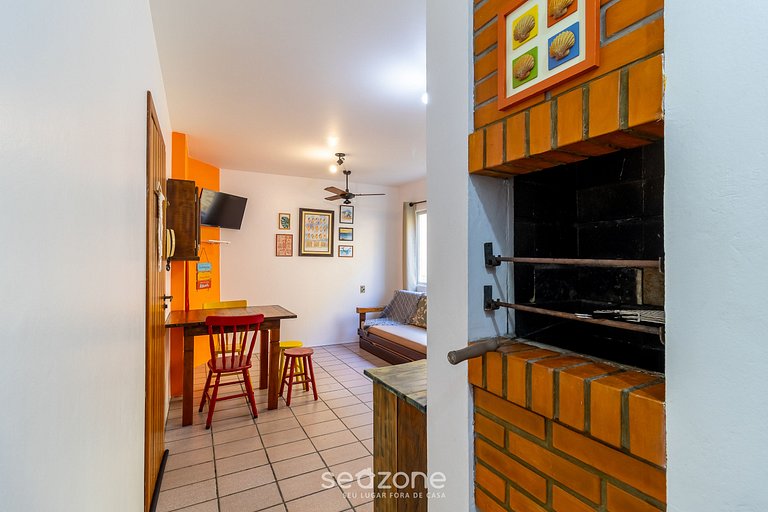 Bonito apt c/ parrilla, cerca de la playa. BOU0101