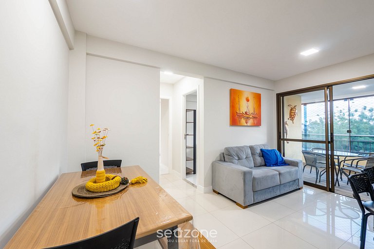 Apto 2 quartos c vista pro parque na Praia JSM0103