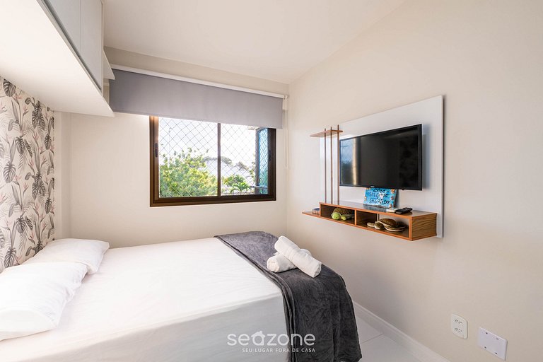 Apto 2 quartos c vista pro parque na Praia JSM0103