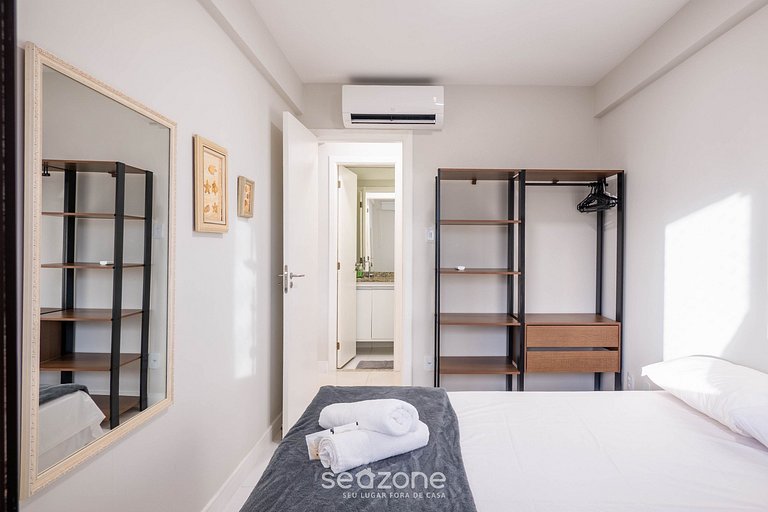 Apto 2 quartos c vista pro parque na Praia JSM0103