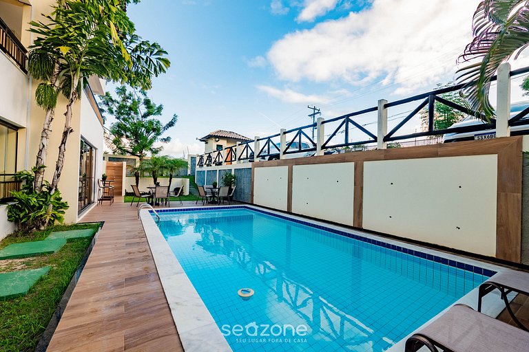 Apto 2 quartos c vista pro parque na Praia JSM0103