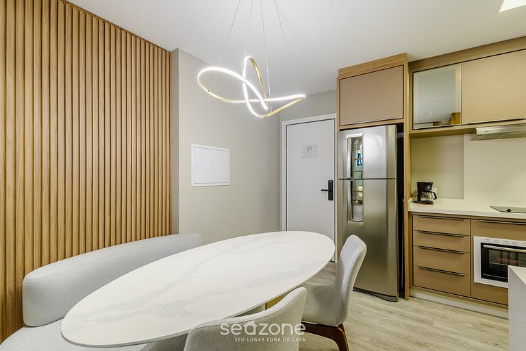 Depto en cond. c/ piscina a 350m del mar - IFT1208