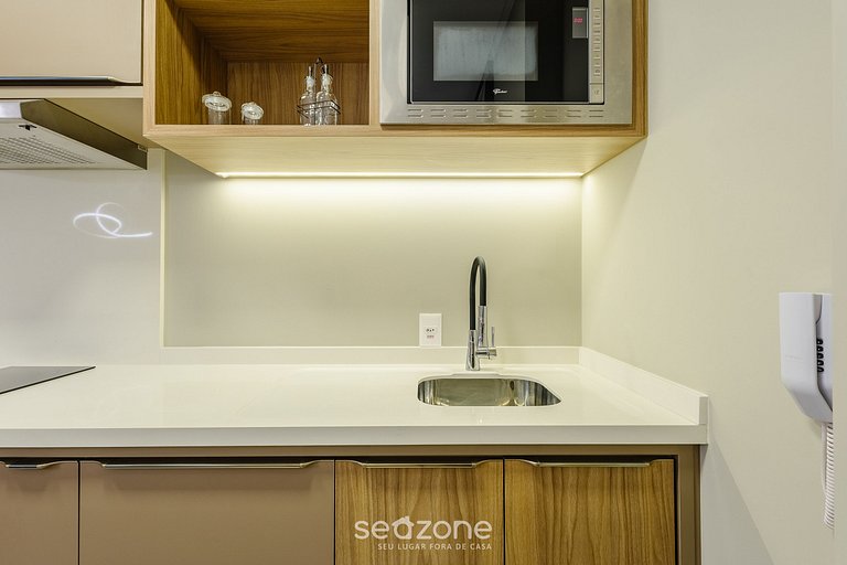 Depto en cond. c/ piscina a 350m del mar - IFT1208