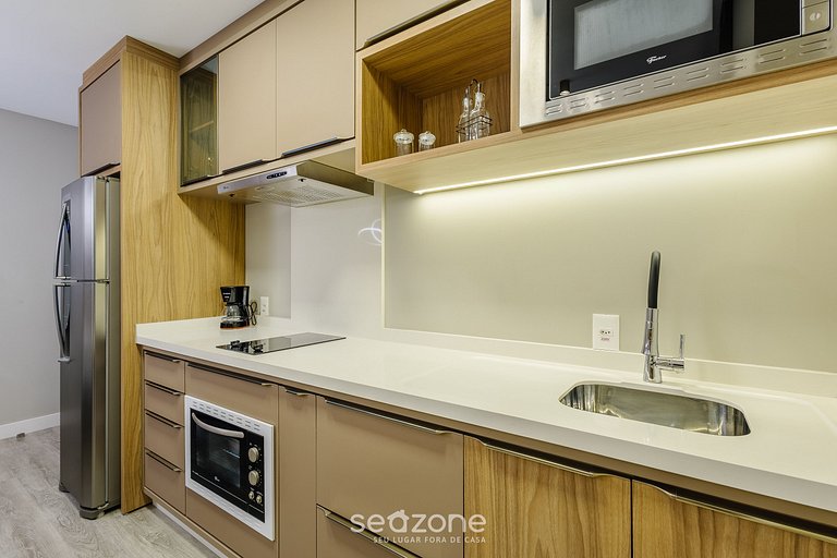 Depto en cond. c/ piscina a 350m del mar - IFT1208