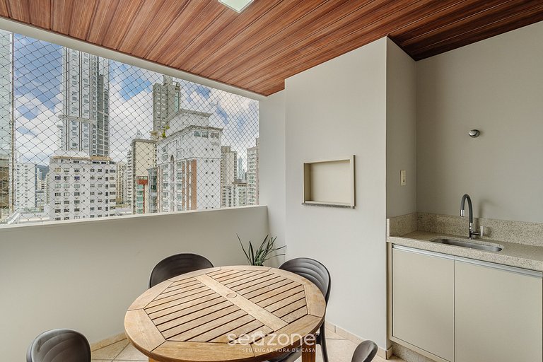 Apto c/ balcón y parrilla a 200m del mar RDT1004