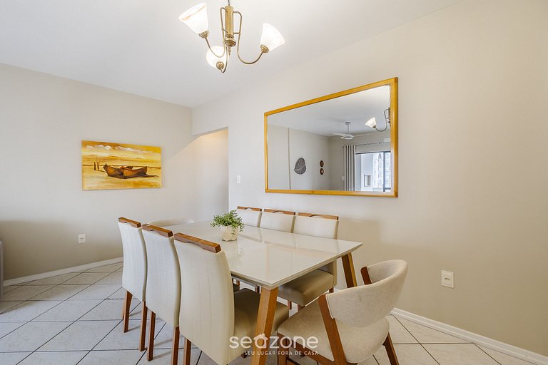 Apto c/ varanda e churrasq. a 200m do Mar RDT1004