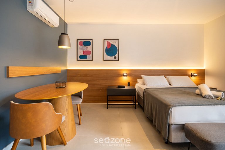 Estudio en Cond. con piscina en Floripa OGD0401