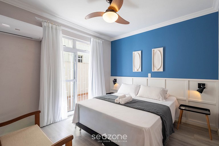 Apto con balcón y parrilla a 30m del mar RDM0101