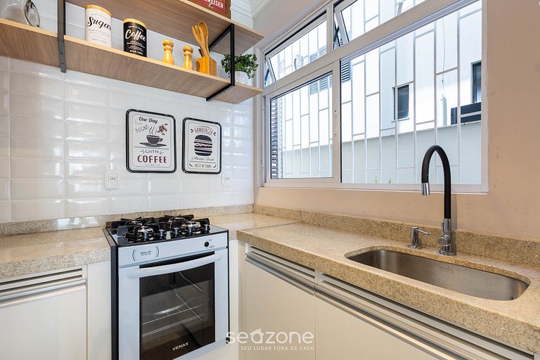 Apto con balcón y parrilla a 30m del mar RDM0101