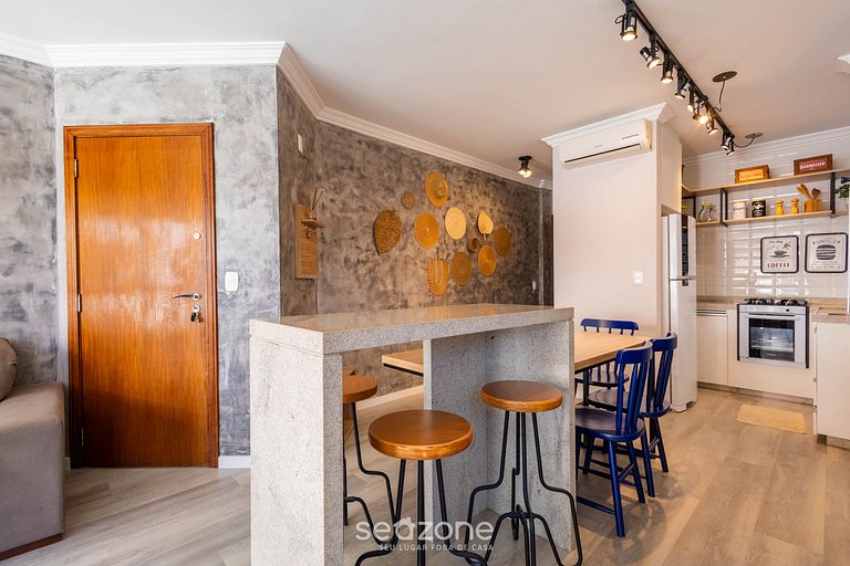 Apto con balcón y parrilla a 30m del mar RDM0101