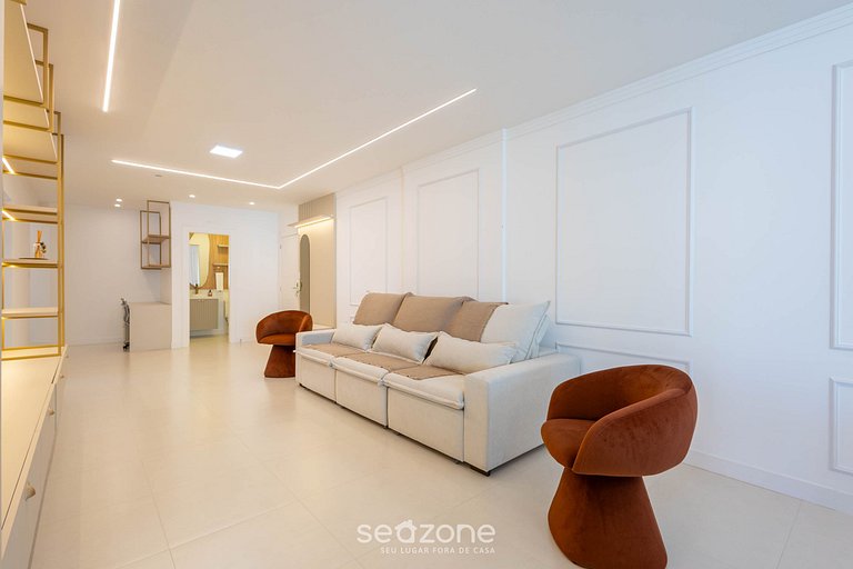 Apto c/ Churrasqueira a 450 m da Praia SZT0375