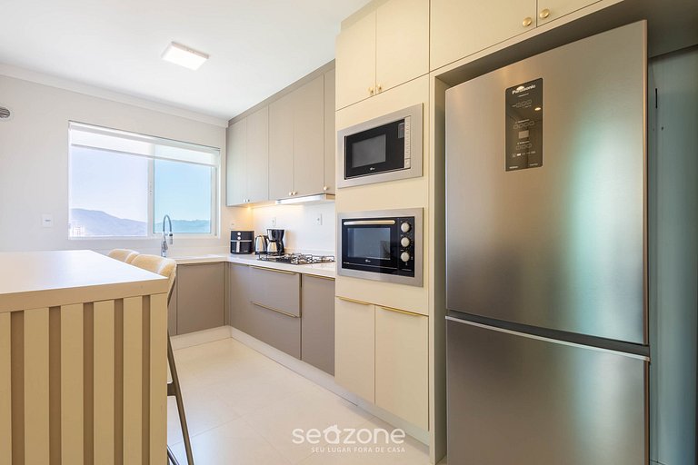 Apto c/ Churrasqueira a 450 m da Praia SZT0375