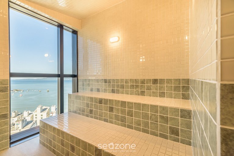 Studio vista mar cond. c/ acad 280m praia MHFB1204