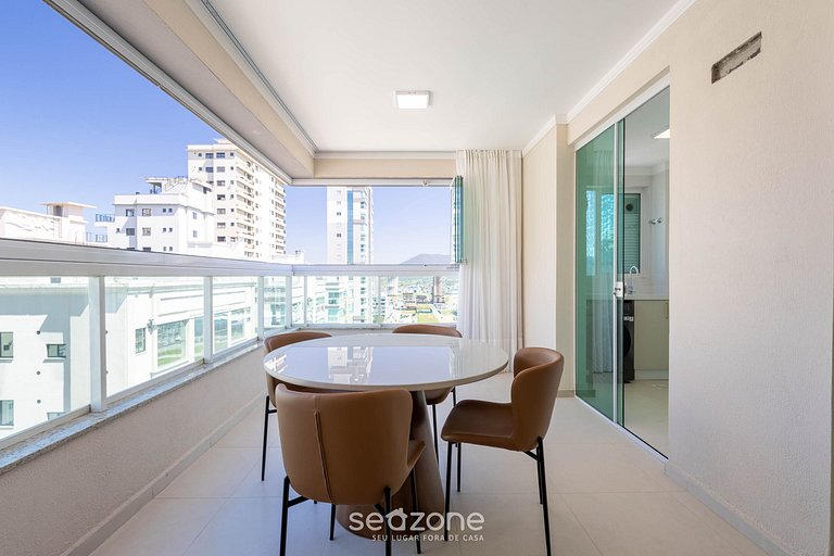 Apto c/ Churrasqueira a 450 m da Praia SZT1703