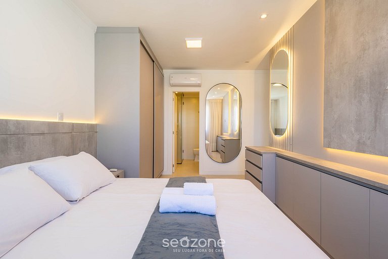 Apto c/ Churrasqueira a 450 m da Praia SZT0375