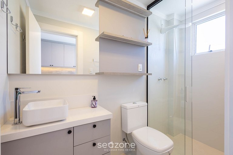 Apto c/ Churrasqueira a 450 m da Praia SZT0375