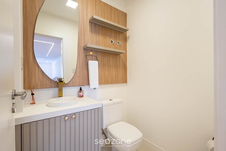 Apto c/ Churrasqueira a 450 m da Praia SZT0375