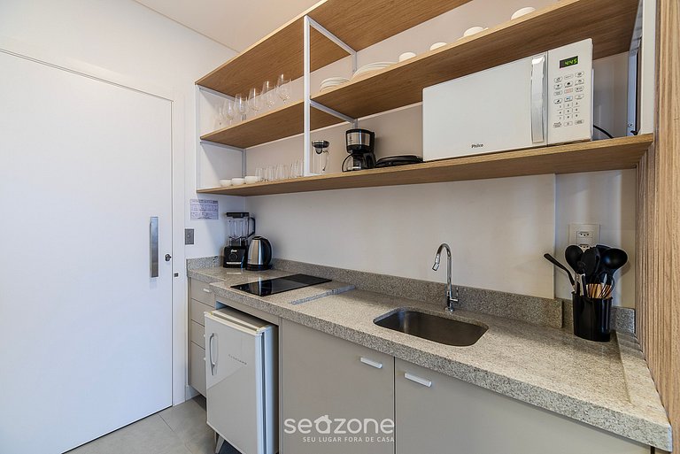 Studio vista mar c/ Piscina 280m da praia MHFA0605