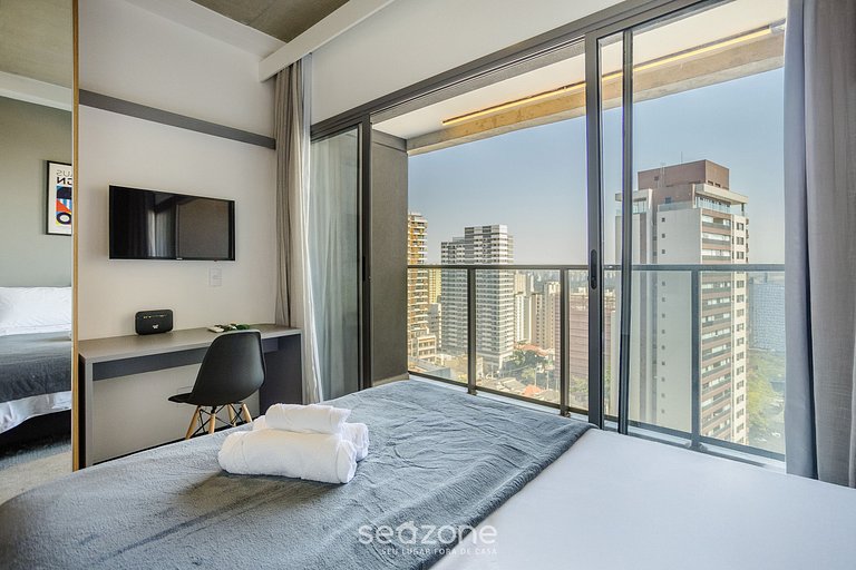 Estudio en Cond. c/ Piscina en Paraíso ONP1701